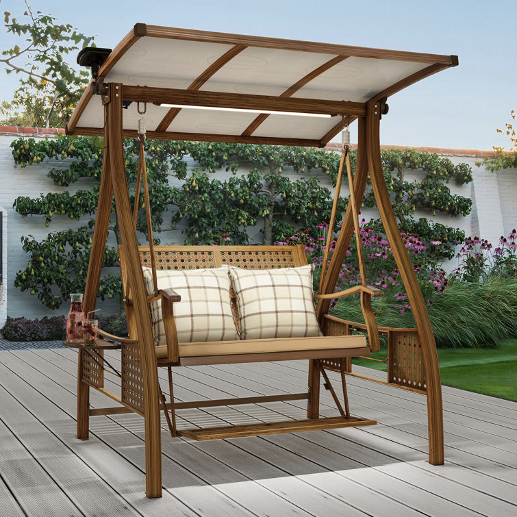 Two person patio swing with online canopy